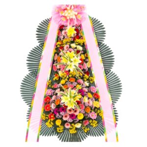 라오 고급형 3단 축하화환